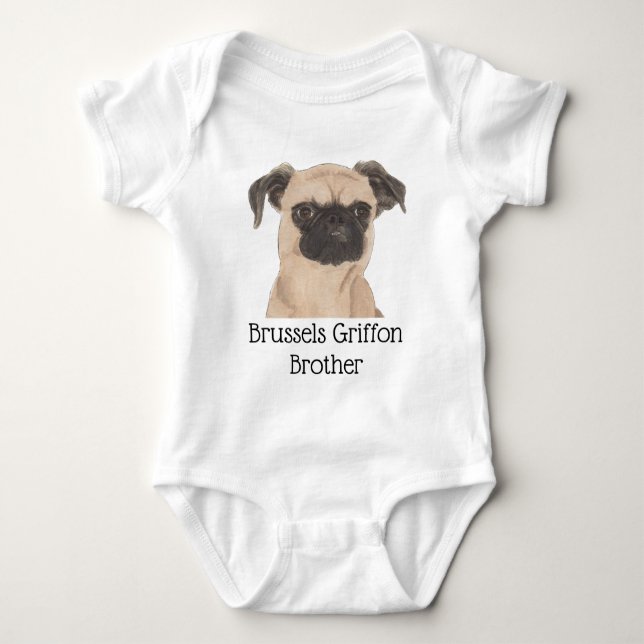 Body Griffon bruxellois personnalisable (Devant)