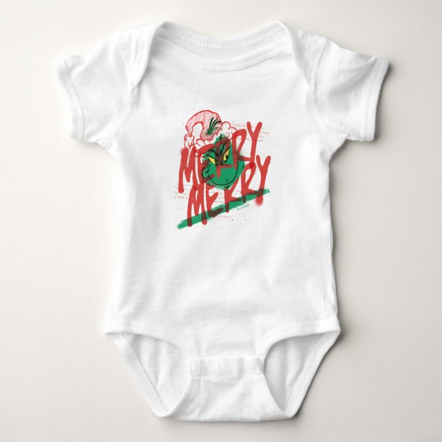 Body Grinch | Joyeux Grunge Graphique (Devant)