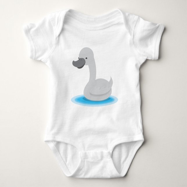 Body Gris mignon de Gosling de CYGNE (Devant)