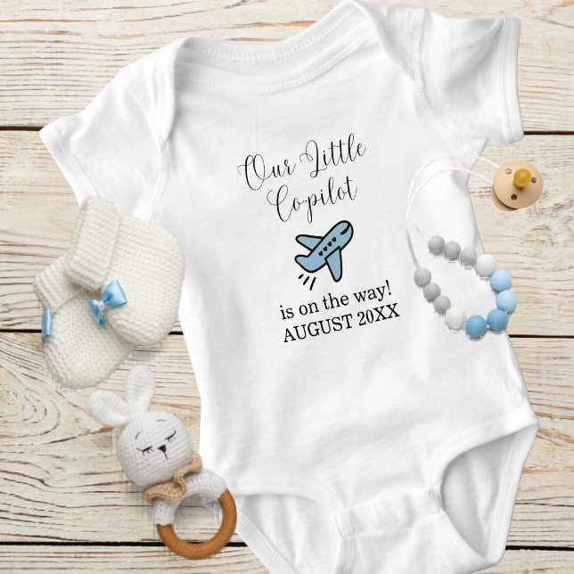 Body Grossesse Bébé Garçon Avion Petit Copilote Personn (Créateur téléchargé)