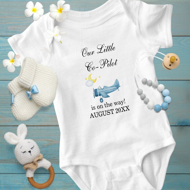 Body Grossesse Bébé Garçon Avion Petit Copilote Personn (Créateur téléchargé)