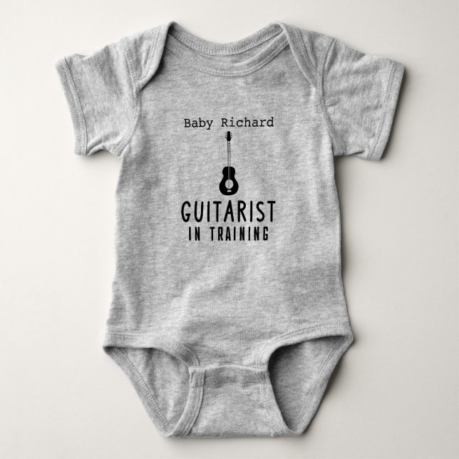 Body Guitariste guitare mignonne en formation Petit mus (Devant)