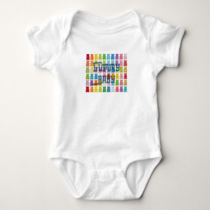 Body "Gummy Baby" Motif Coloré de Bonbons Arc-en-Ciel N