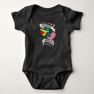 Body Guyanais American Heart Flags Guyana America