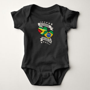 Body Guyane Brésil Drapeaux cardiaques Guyana Brésil