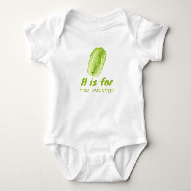 Body H est pour HISPPI CABBAGE Green Veggie Alphabet (Devant)