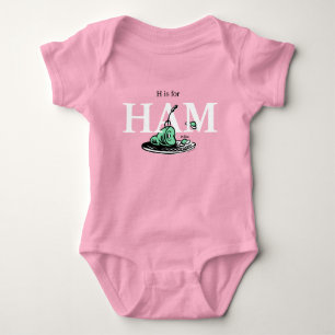 Body "H pour JAMBON" Conception de l'alphabet