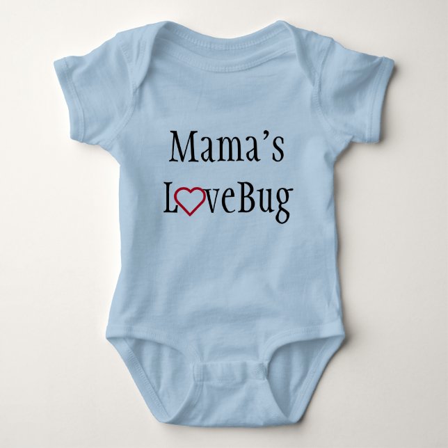 Body Habillement de bébé - LoveBug de maman - bleu (Devant)