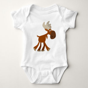 Body Habillement heureux mignon de bébé d'orignaux de