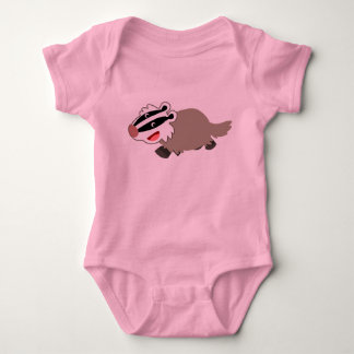Body Habillement mignon de bébé de blaireau de bande