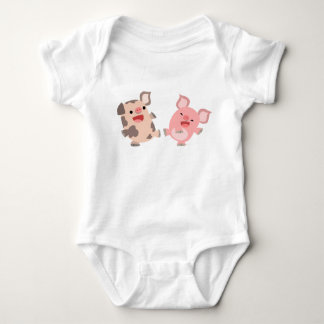 Body Habillement mignon de bébé de porcs de bande