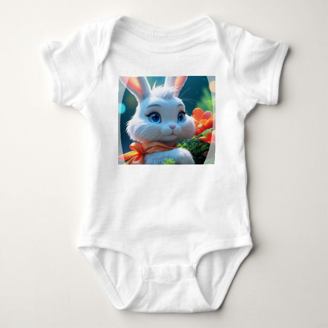 Body Haiku le lapin Cosy Baby Romper (Devant)
