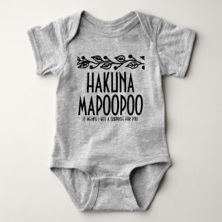 Body Hakuna Mapoopoo Baby Onsie