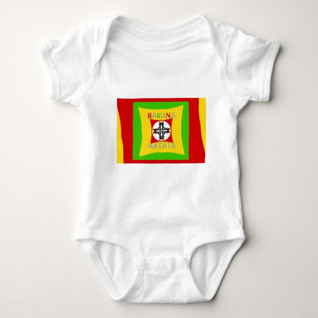 Body Hakuna Matata Fun Rasta Couleurs : Vibrant et sans (Devant)