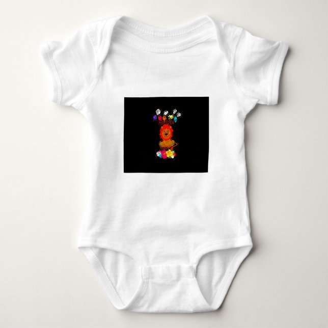 Body Hakuna Matata mignon petit lion roi (Devant)