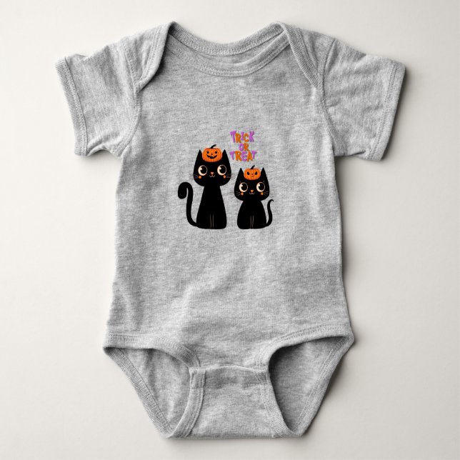 Body Halloween/Automne/Automne/citrouille/chat (Devant)