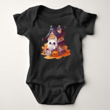 Halloween bébé mignon maison hantée