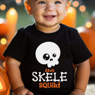 Body Halloween Family Matching Skele Squad Orange