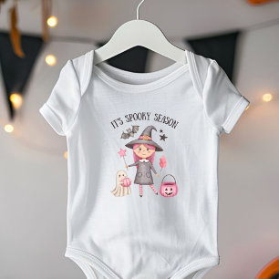 Body Halloween filles mignonne rose sorcière fantôme Ci