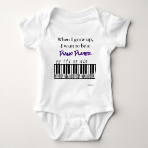Body HAMbyWG - Romper, T-shirt, Snap T - Piano Player