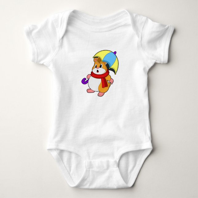 Body Hamster à la pluie avec parapluie (Devant)