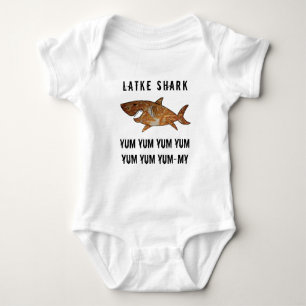 Body Hanoukka Latke Shark YUM YUM Baby Jersey Bodysuit