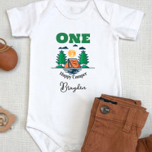 Happy Camper Bodysuit Kids 1st Birthday Party