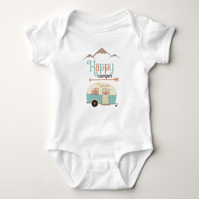 Body Happy Camper Cute Retro RV (Devant)