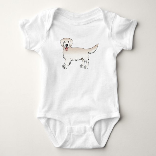 Body Happy English Cream Golden Retriever Cartoon Chien (Devant)