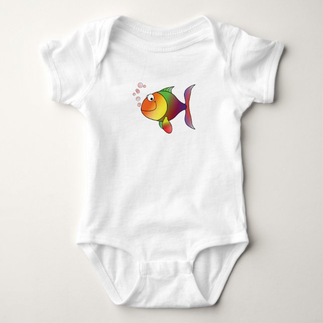 Body Happy Fish Baby Tee (Devant)