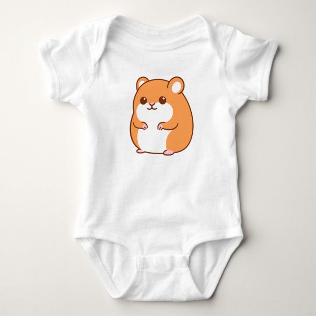 Body Happy Hamster Baby Bodysuit (Devant)