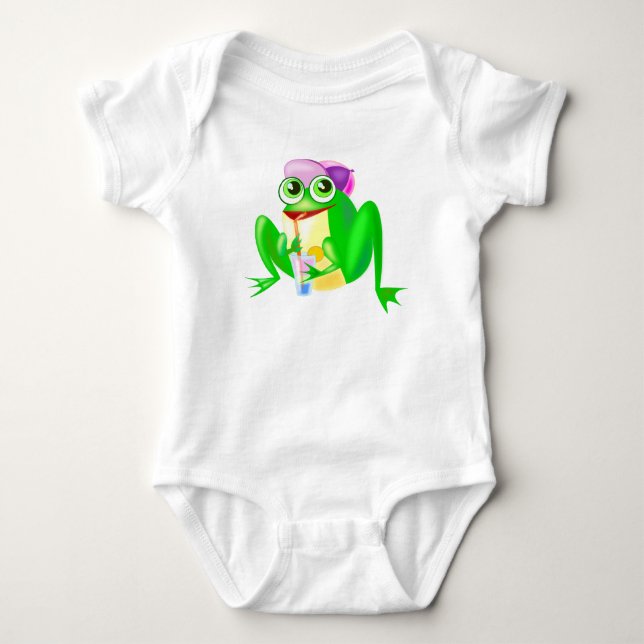 Body Happy Party Frog Baby Bodysuit (Devant)