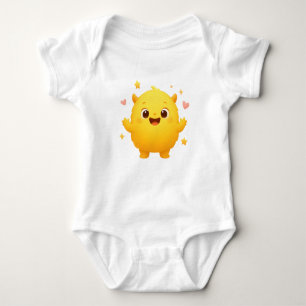 Body Happy Sunshine Monster Baby Bodysuit — Yellow Joy