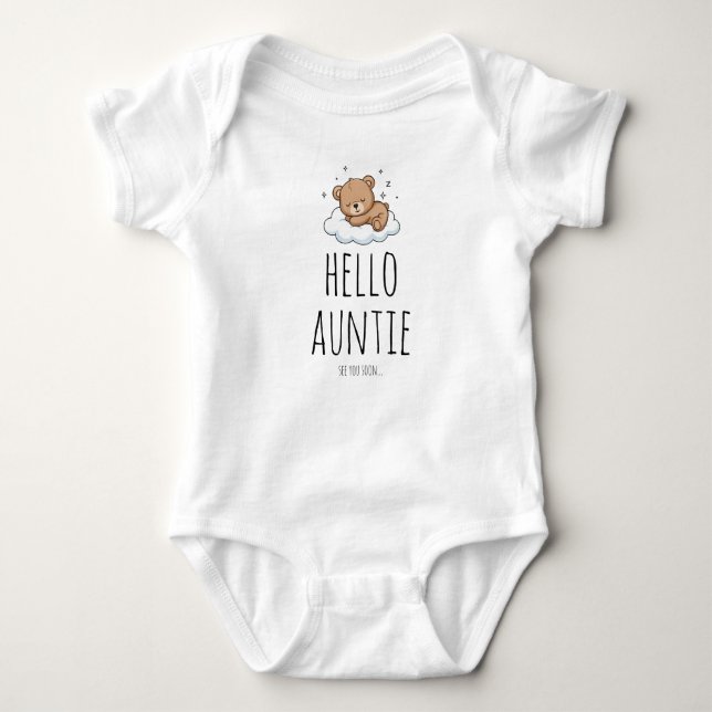 Body Hello Auntie Pregnancy Announcement for Aunt (Devant)