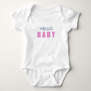 Body Hello Baby Minimal Girl Bodysuit