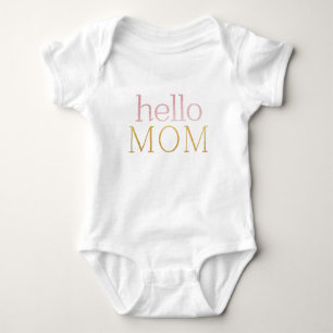 Body hello minimaliste moderne MOM or rose Foil