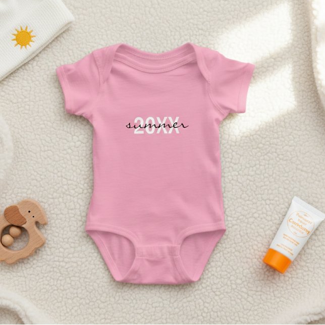 Body Hello Summer 2026 Personalized Bodysuit for Babies (Créateur téléchargé)