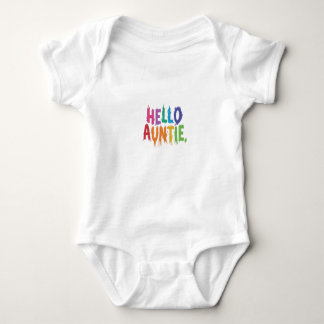 Body Hello Tante conception de la combinaison pour bébé