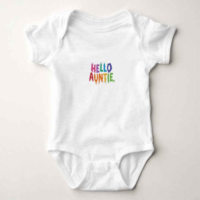 Body Hello Tante conception de la combinaison pour bébé (Devant)