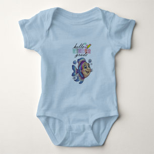 Body "Hello World" Bodysuit à thème poisson bébé