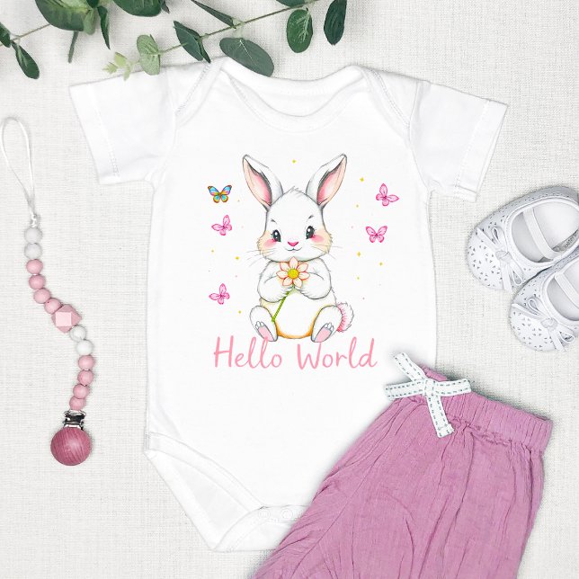 Body "Hello World" Mignonne lapin adorable (Créateur téléchargé)