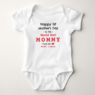 BODY HEUREUX JOUR DE LA PREMIÈRE MÈRE - CUSTOMISEZ-LE