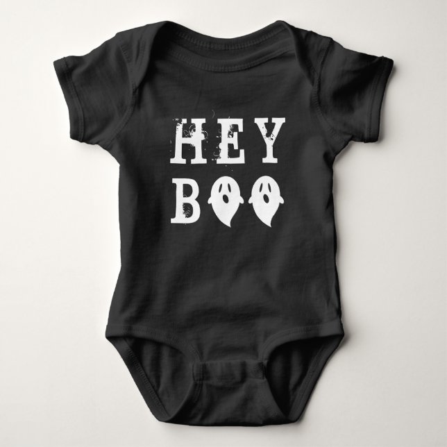 Body Hey Boo mignon fantôme Halloween (Devant)