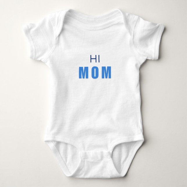 Body Hi Mom Baby Boy Bodysuit (Devant)