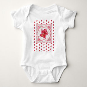 Body Hibiscus & dentelle RED