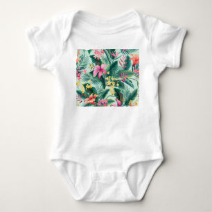 Body Hibiscus tropicaux : Motif Floral sans joint
