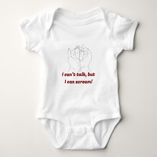 Body "Hilarious & Adorable : Bodysuit pour bébé Customi (Devant)