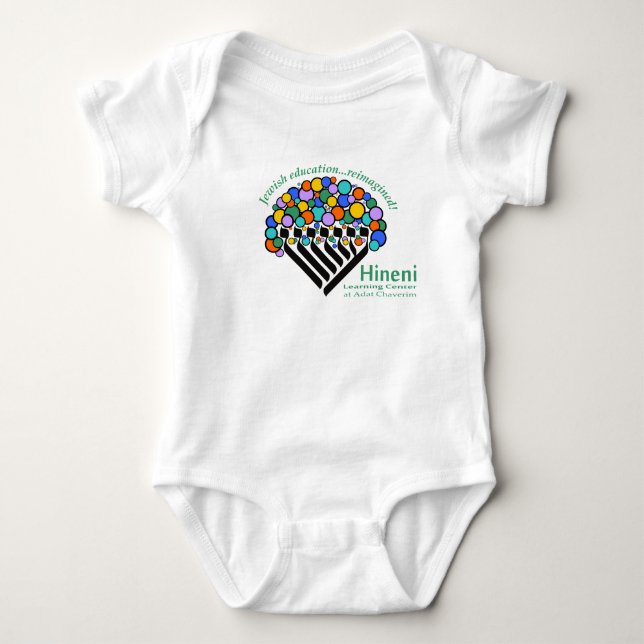 Body Hineni Learning Center Babies' Bodysuit - White (Devant)