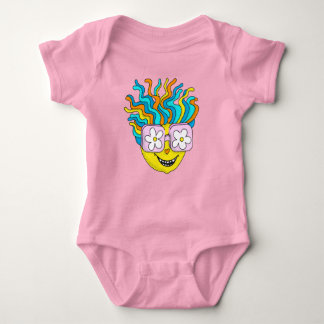 Body Hippie Caractère Drôle Happy Rose Retro Super