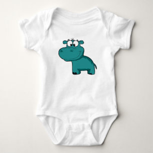Body Hippo heureux bleu